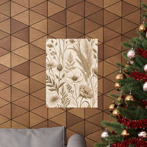 Wildflowers Pattern 118 - 18 in x 24 in Matte Poster