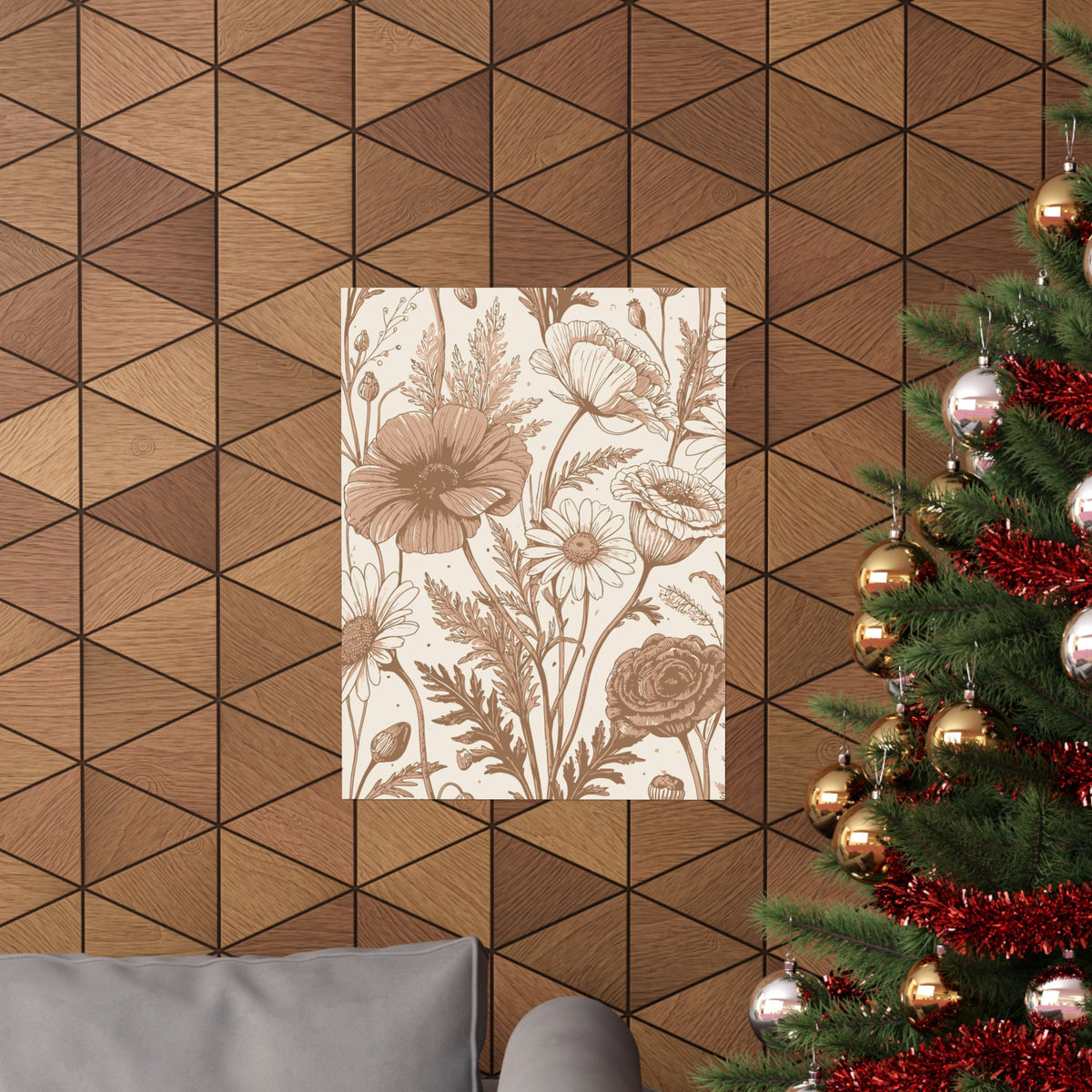 Wildflowers Pattern 179 - 18 in x 24 in Matte Poster
