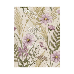 Wildflowers Pattern 090 - 18 in x 24 in Matte Poster
