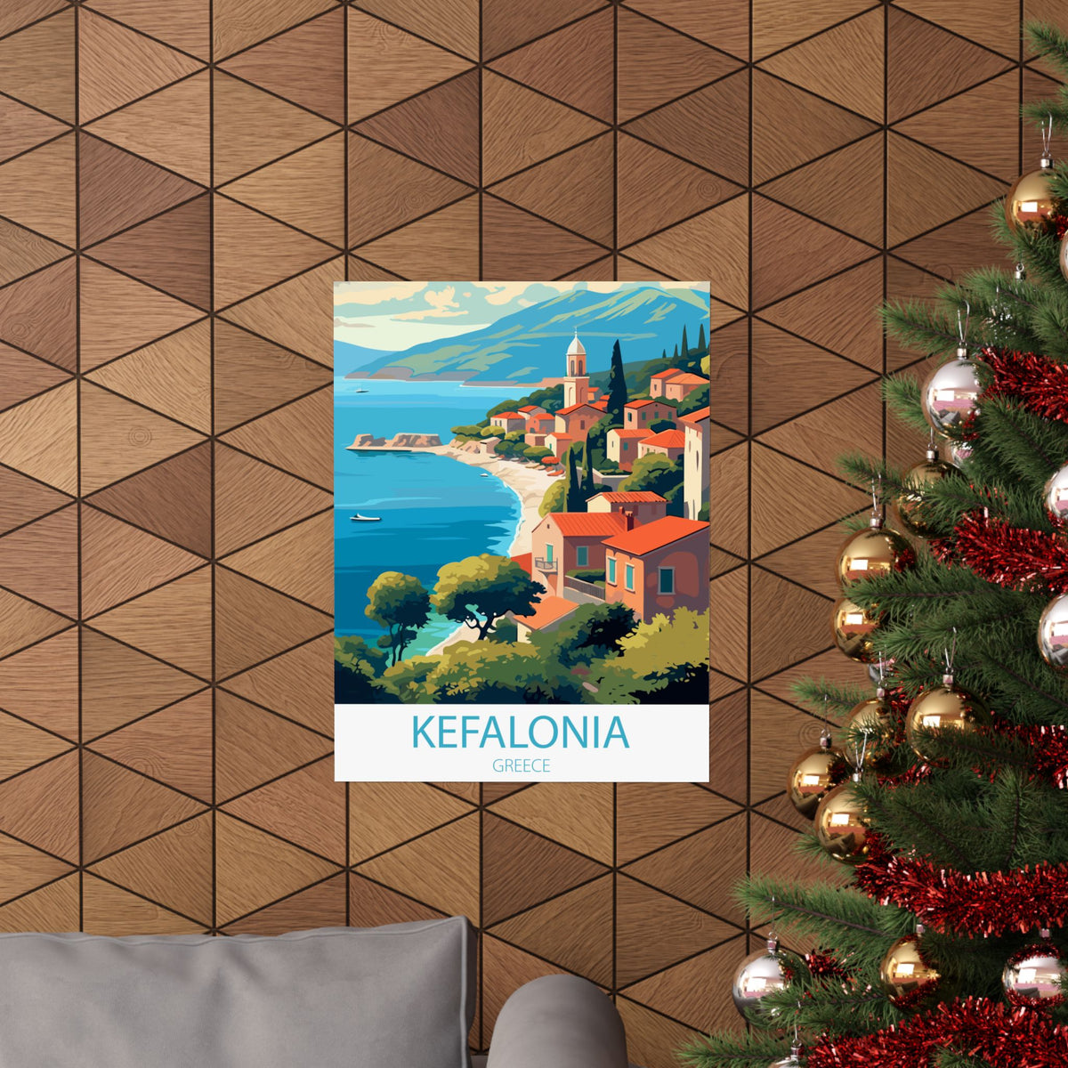 Famous Travel Destinations - Kefalonia, Greece - 18 in x 24 in Matte Poster