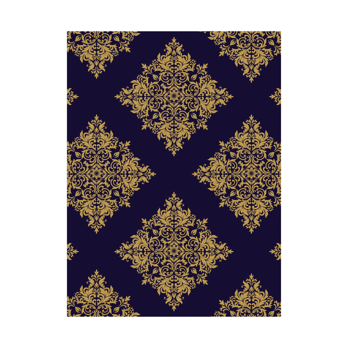 Damask Pattern 016 - 18 in x 24 in Matte Poster