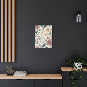 Wildflowers Pattern 109 - 18 in x 24 in Matte Canvas, Stretched, 1.25 in