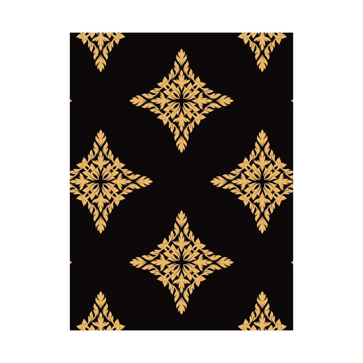 Damask Pattern 014 - 18 in x 24 in Matte Poster