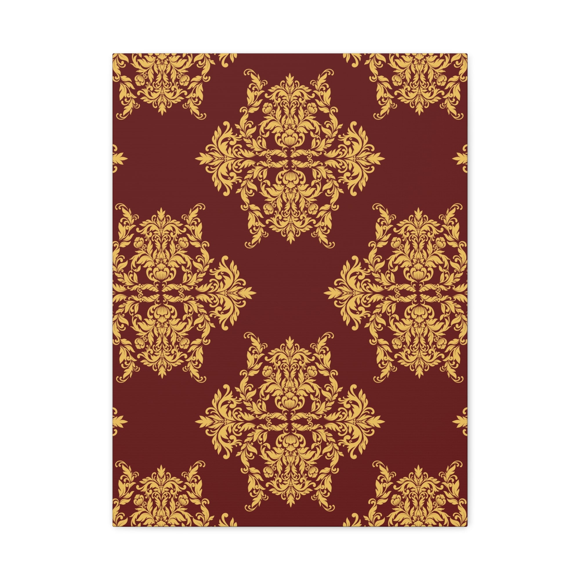 Damask Pattern 020 - 18 in x 24 in Matte Canvas, Stretched, 1.25 in