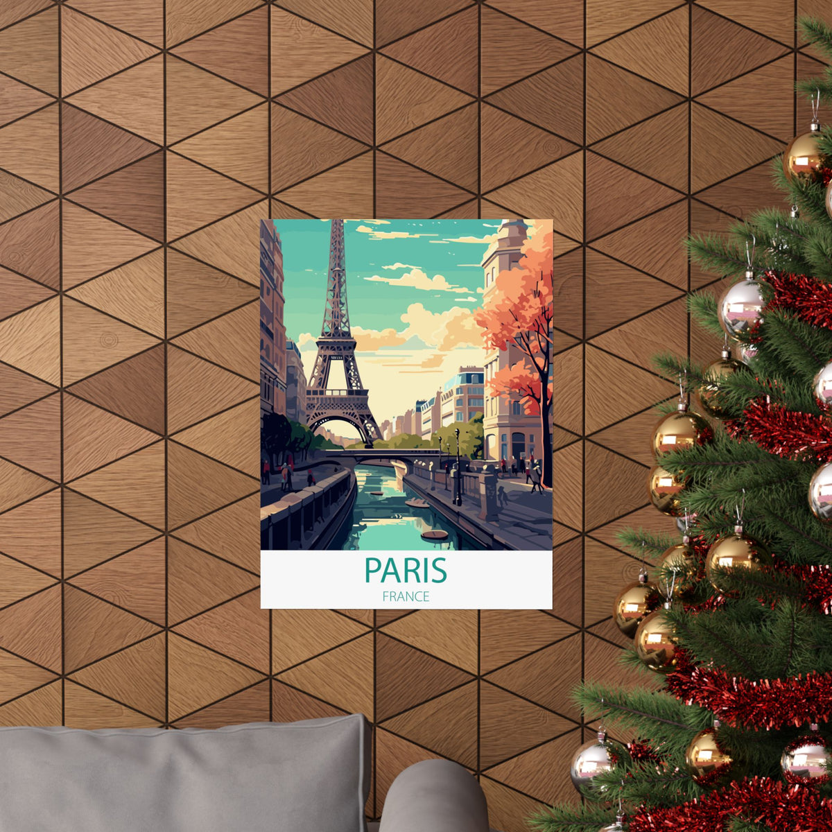 Famous Travel Destinations - Paris, France - 18 in x 24 in Matte Poster