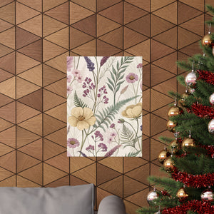 Wildflowers Pattern 101 - 18 in x 24 in Matte Poster