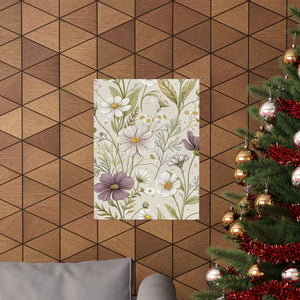 Wildflowers Pattern 102 - 18 in x 24 in Matte Poster