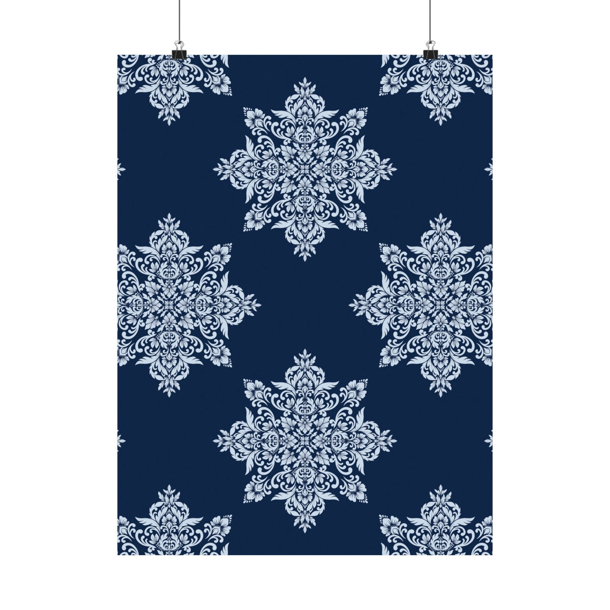 Damask Pattern 022 - 18 in x 24 in Matte Poster