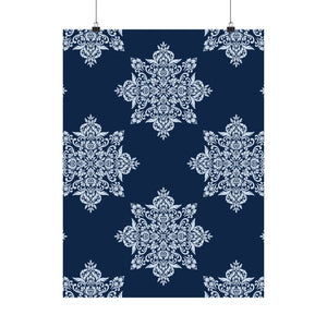 Damask Pattern 022 - 18 in x 24 in Matte Poster