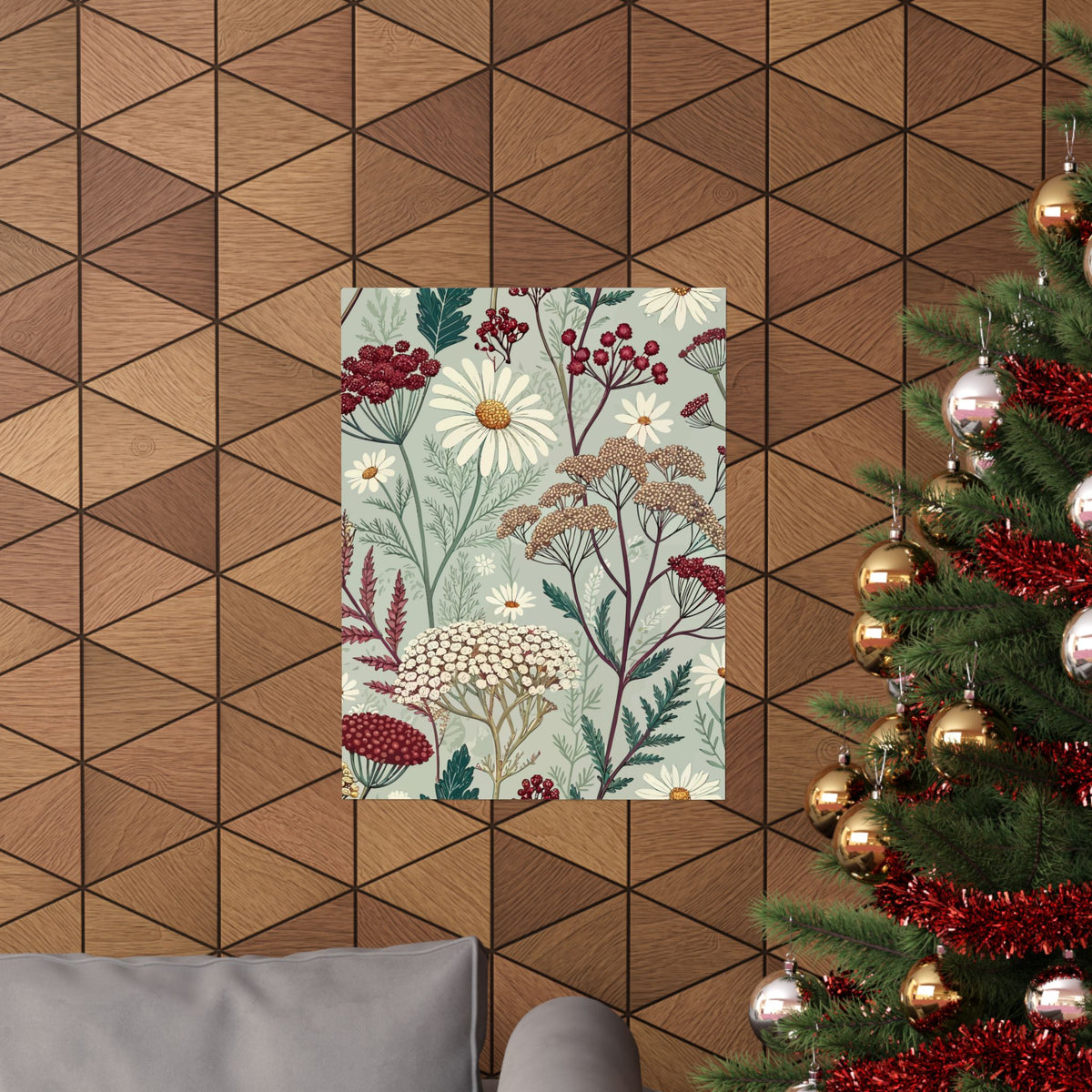 Wildflowers Pattern 036 - 18 in x 24 in Matte Poster