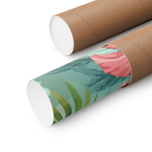 Folk Floral Pattern, Balinese Inspired 03 - 18 in x 24 in Matte Poster