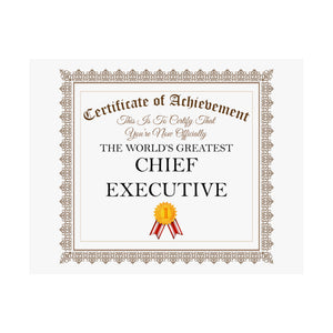 World's Greatest Chief Executive - 14 in x 11 in Matte Poster
