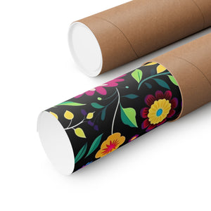 Mexican Floral Fiesta Pattern 034 - 18 in x 24 in Matte Poster