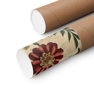 Folk Floral Pattern, Iranian Inspired 03 - 18 in x 24 in Matte Poster