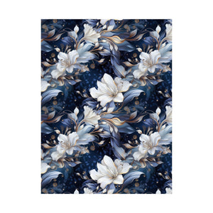 Nocturnal Bloom Pattern 005 - 18 in x 24 in Matte Poster