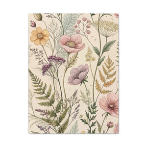 Wildflowers Pattern 052 - 18 in x 24 in Matte Canvas, Stretched, 1.25 in