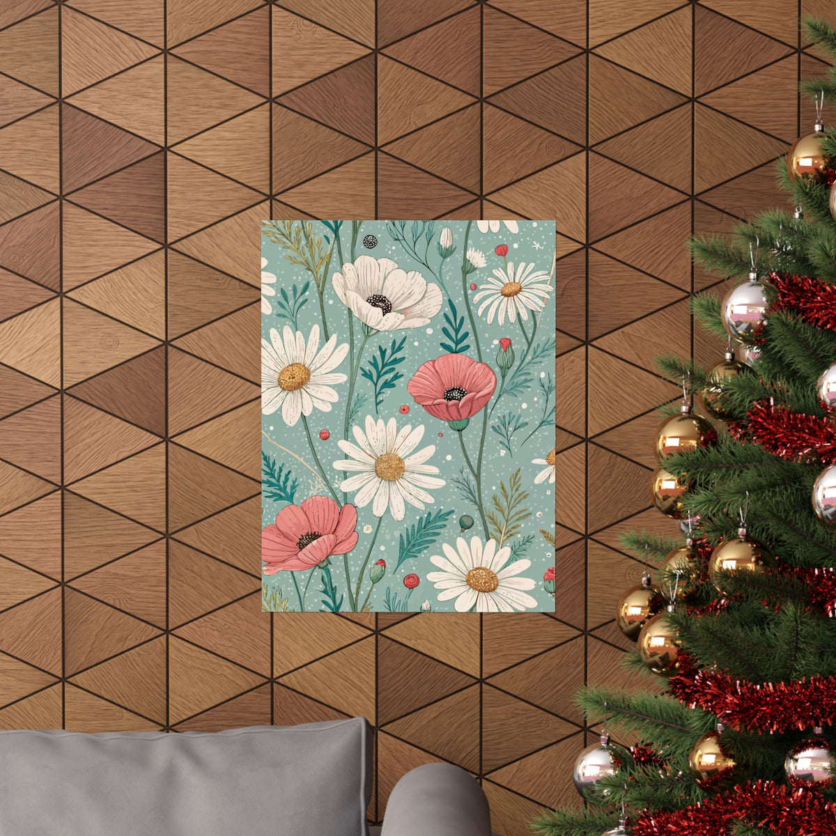 Wildflowers Pattern 106 - 18 in x 24 in Matte Poster