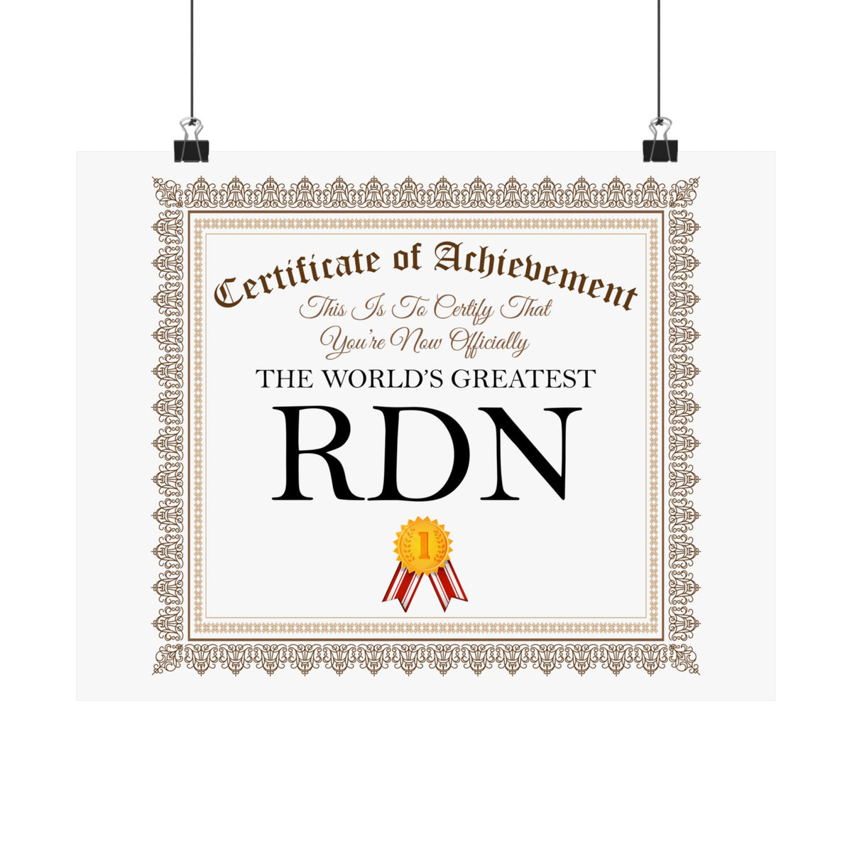 World's Greatest RDN - 14 in x 11 in Matte Poster