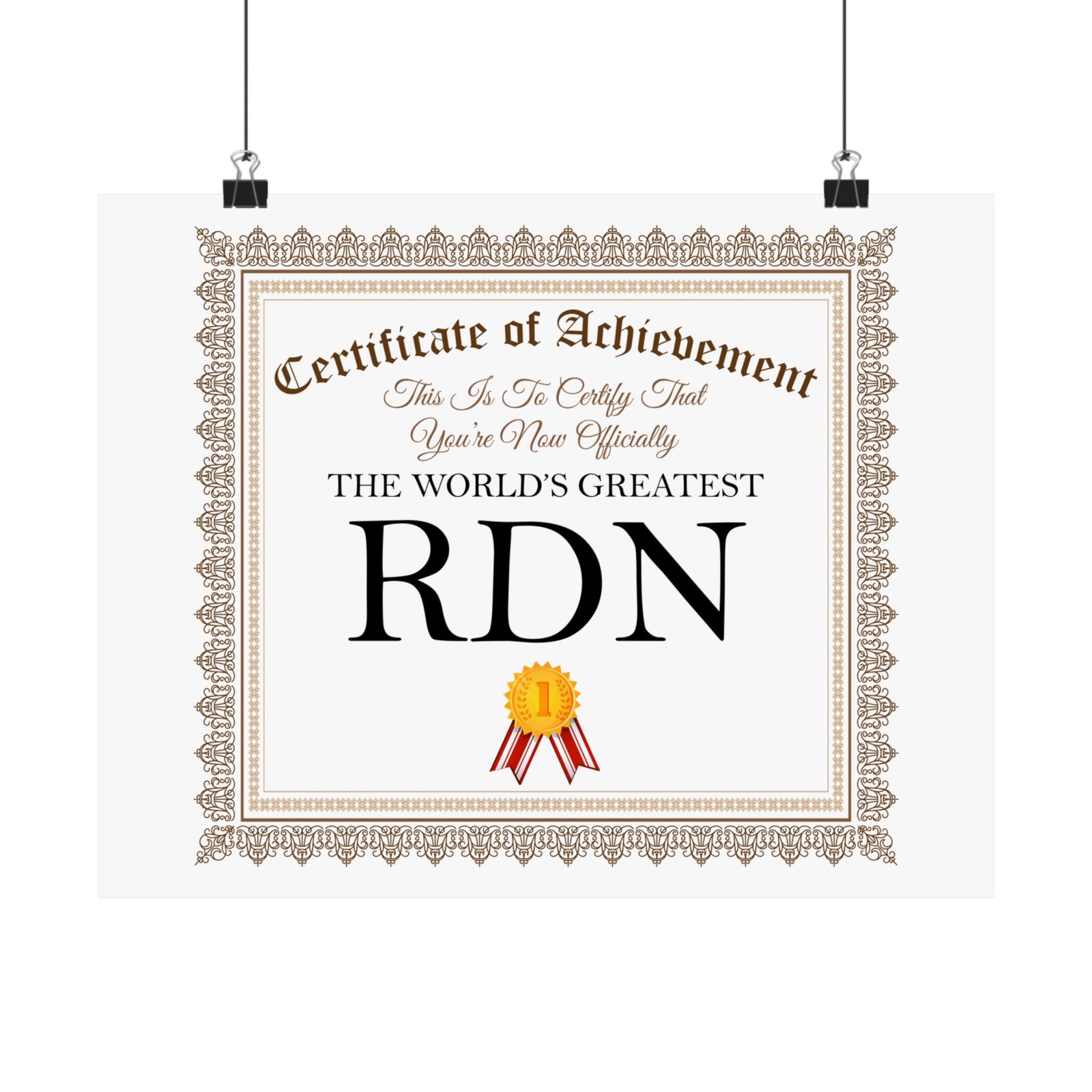 World's Greatest RDN - 14 in x 11 in Matte Poster