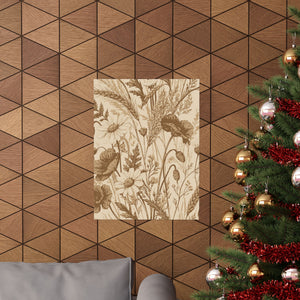 Wildflowers Pattern 166 - 18 in x 24 in Matte Poster