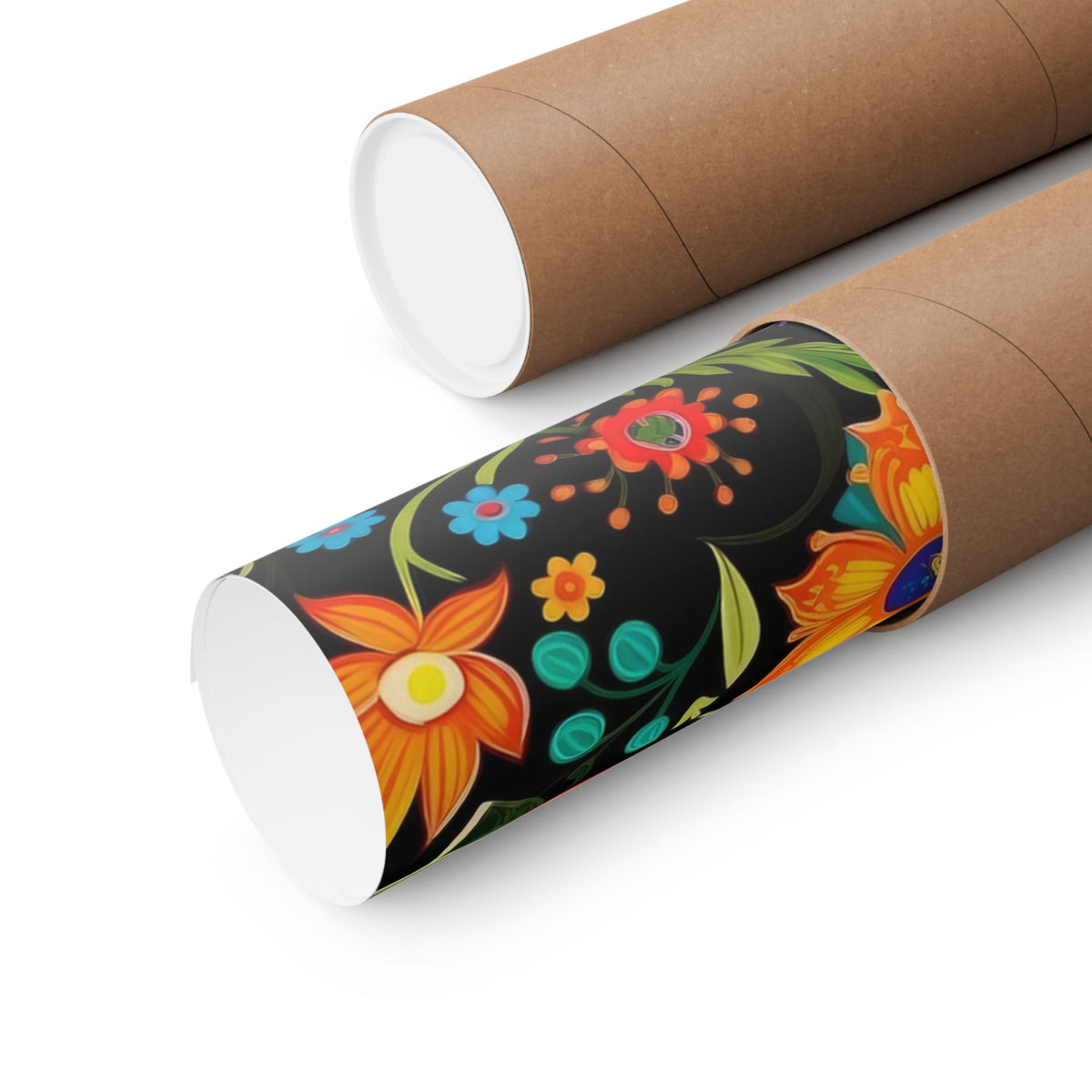 Mexican Floral Fiesta Pattern 039 - 18 in x 24 in Matte Poster
