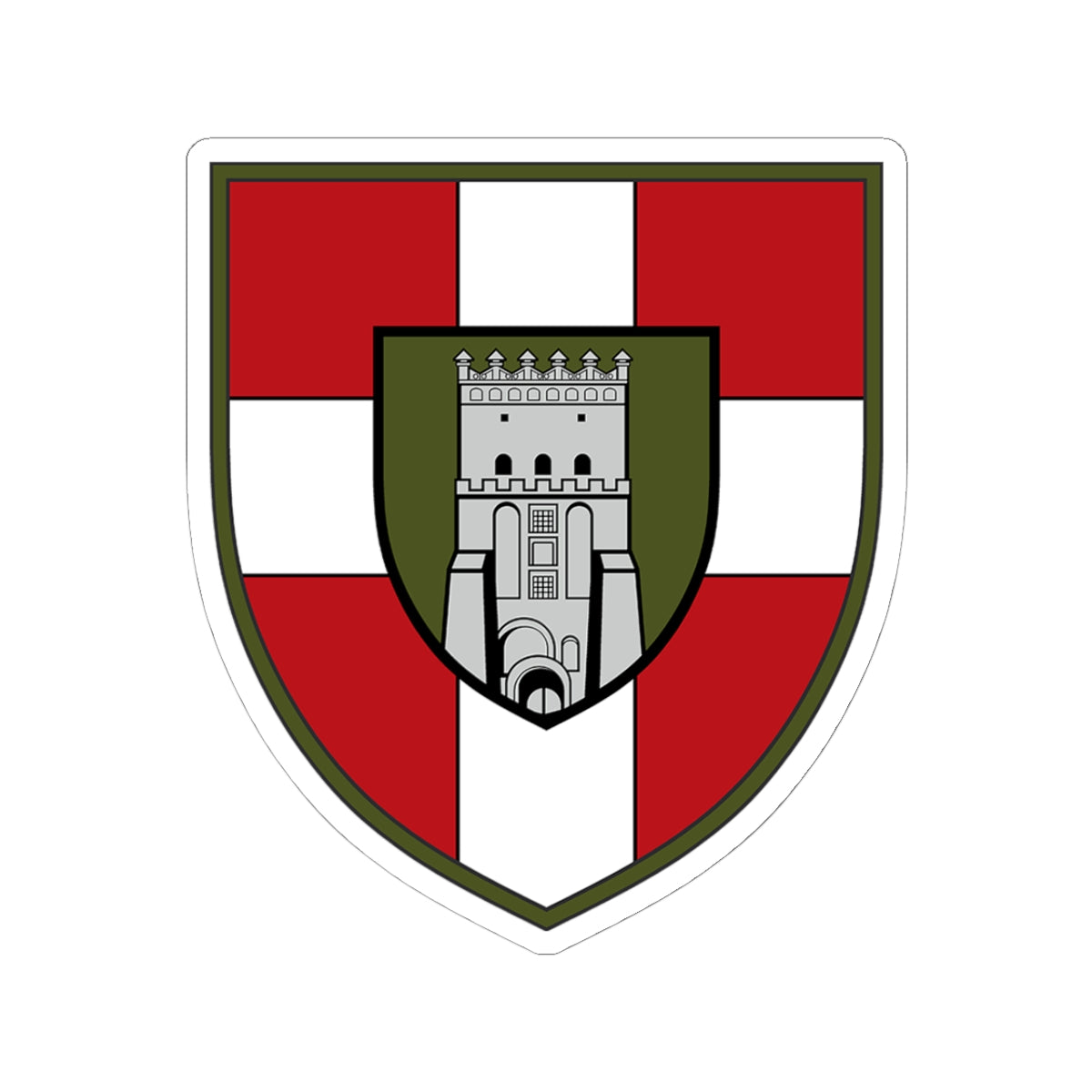 100th Mechanized Brigade (Ukraine) - 3" x 3" Kiss-Cut Sticker