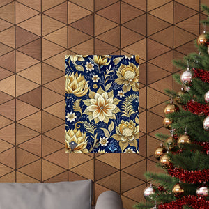 Folk Floral Pattern, Indonesian Inspired 02 - 18 in x 24 in Matte Poster