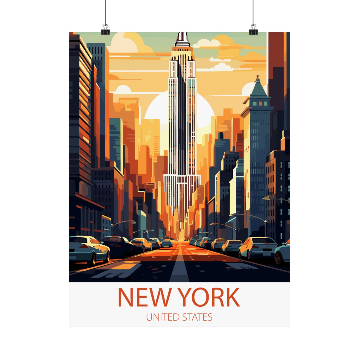 Famous Travel Destinations - New York City, United States - 18 in x 24 in Matte Poster