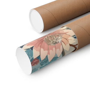 Folk Floral Pattern, Japanese Inspired 05 - 18 in x 24 in Matte Poster