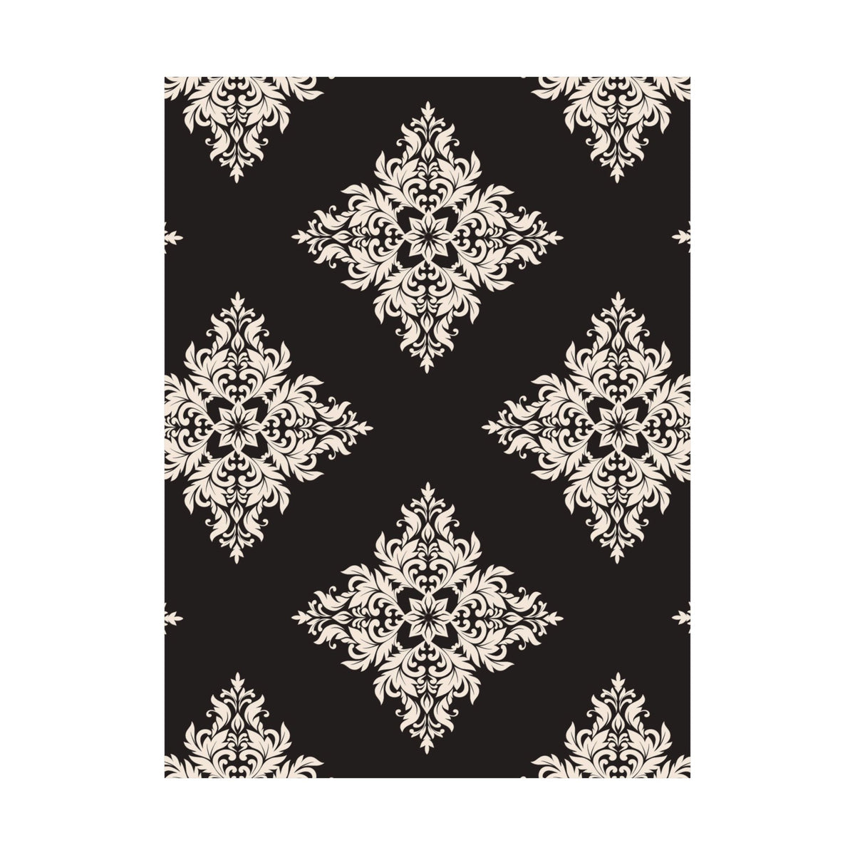 Damask Pattern 017 - 18 in x 24 in Matte Poster