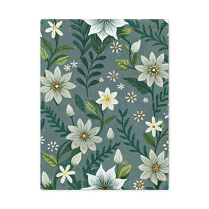 Folk Floral Pattern, Alpine Inspired 05 - 18 in x 24 in Matte Canvas, Stretched, 1.25 in