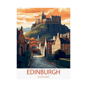 Famous Travel Destinations - Edinburgh, Scotland - 18 in x 24 in Matte Poster