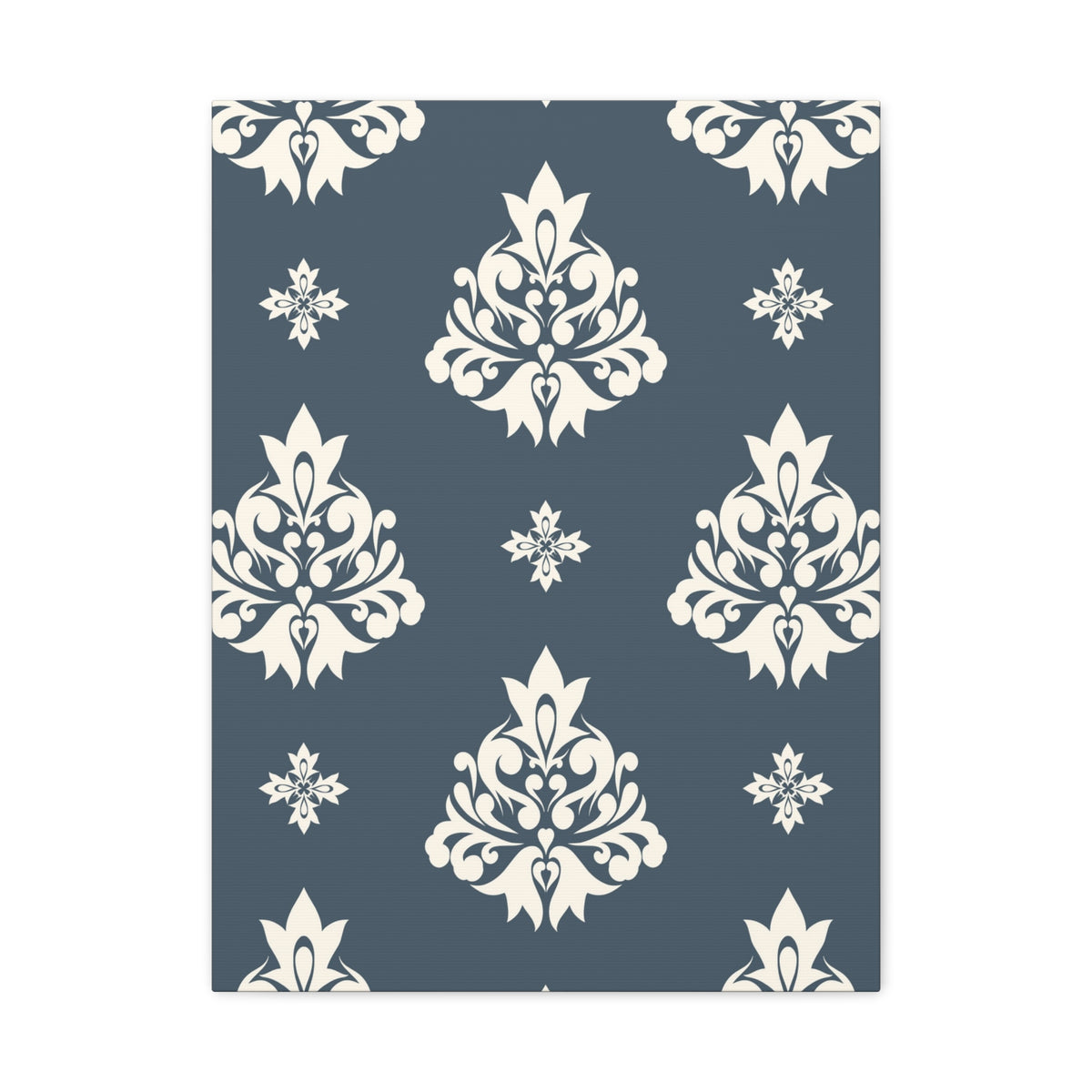 Damask Pattern 035 - 18 in x 24 in Matte Canvas, Stretched, 1.25 in