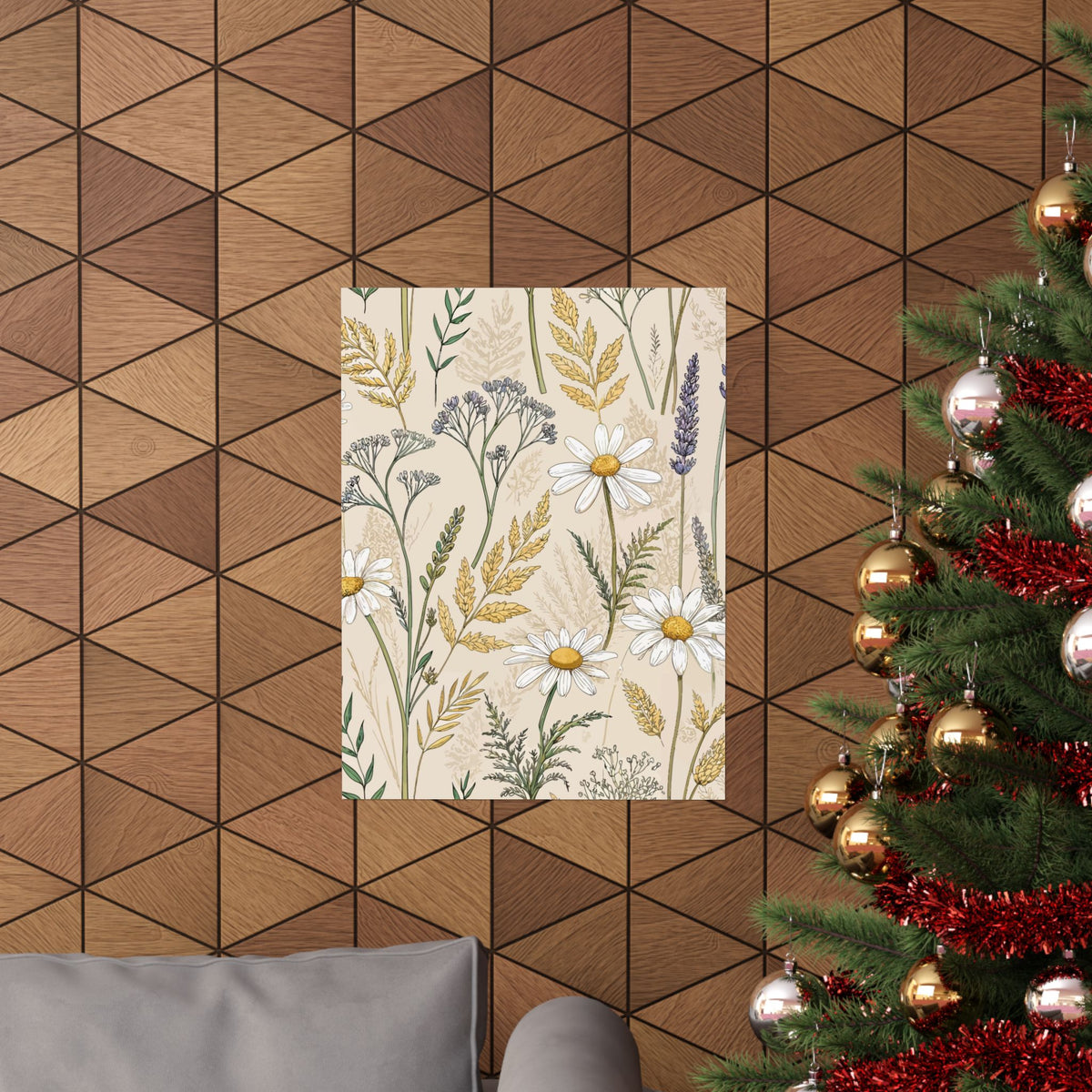 Wildflowers Pattern 064 - 18 in x 24 in Matte Poster