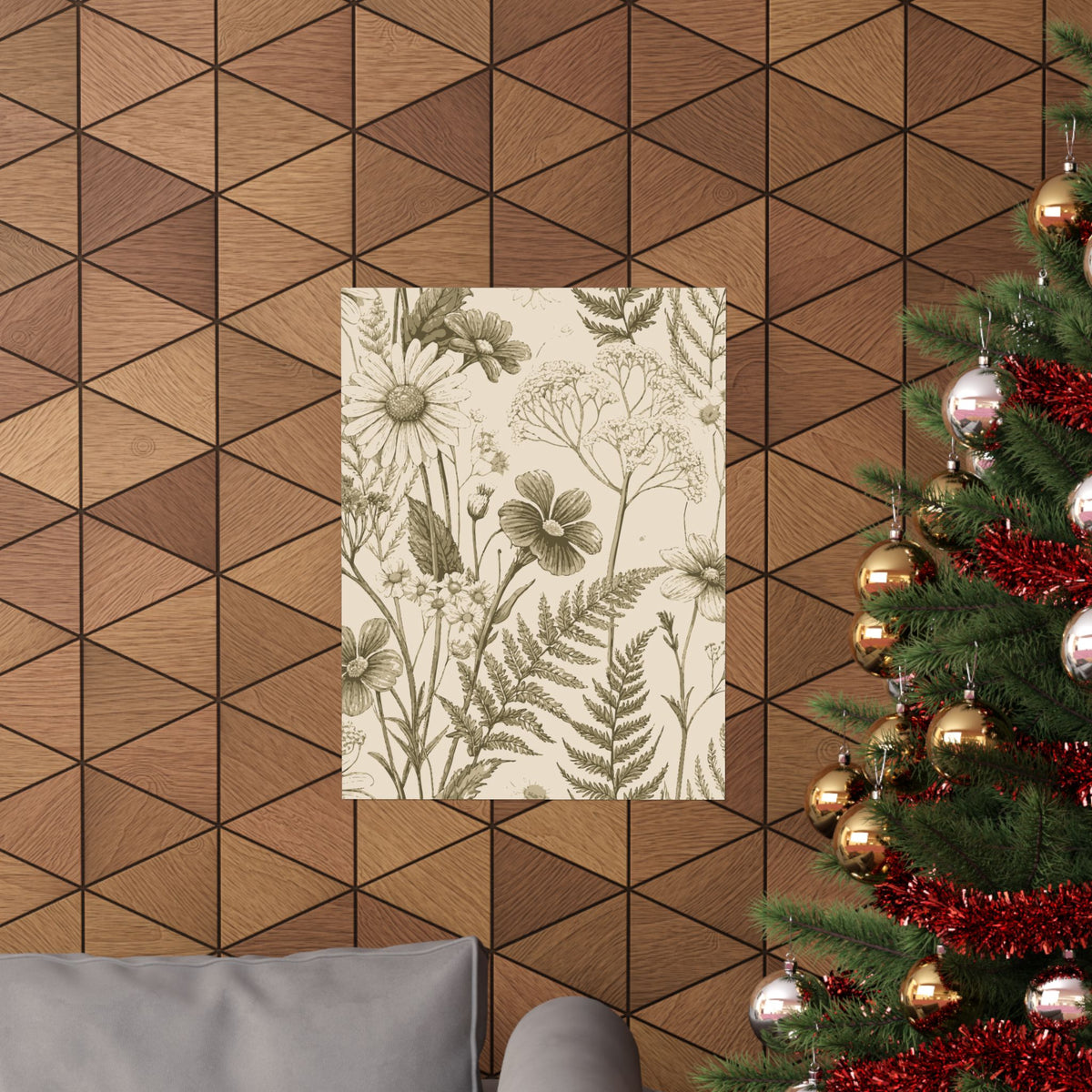 Wildflowers Pattern 126 - 18 in x 24 in Matte Poster