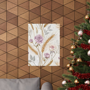 Wildflowers Pattern 047 - 18 in x 24 in Matte Poster