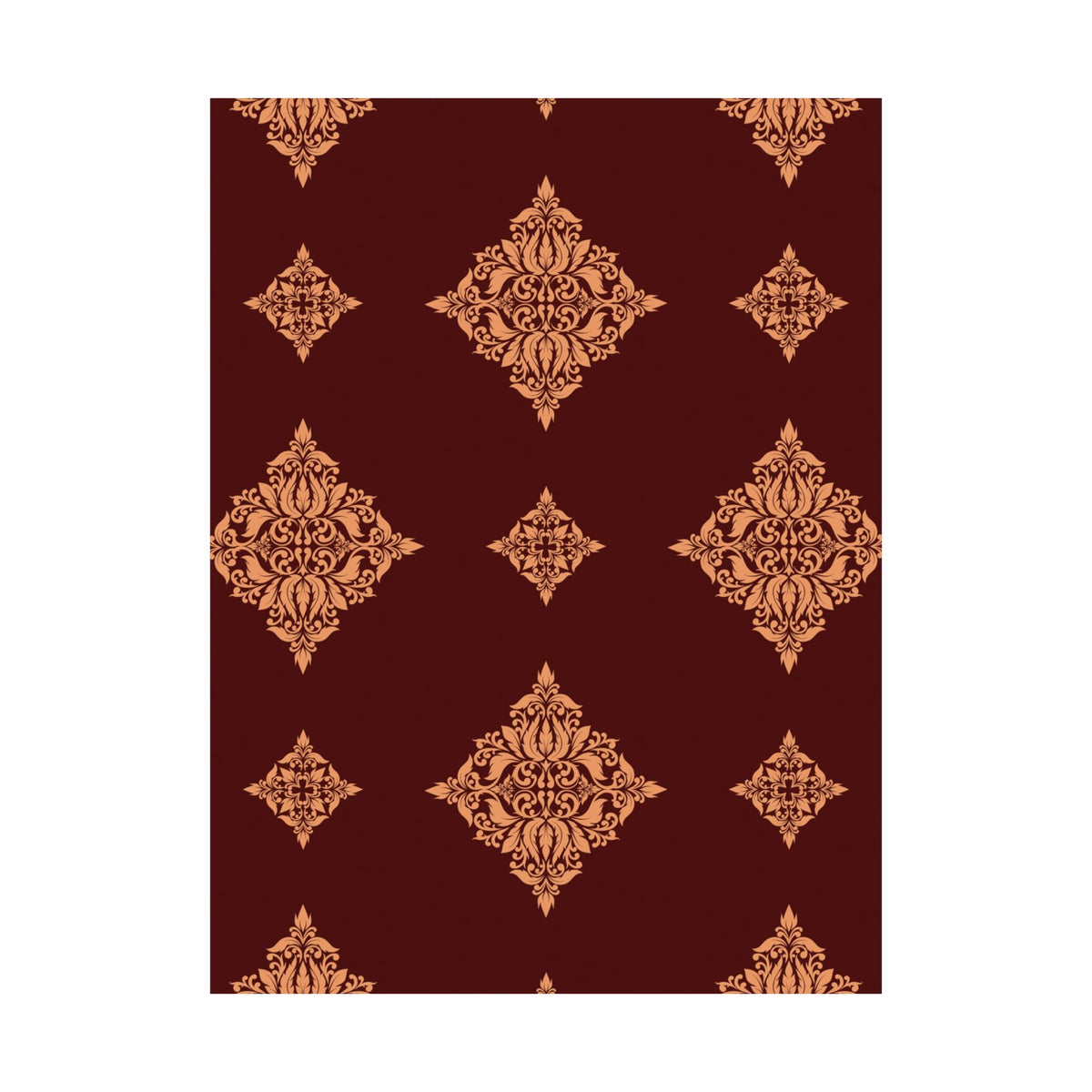 Damask Pattern 006 - 18 in x 24 in Matte Poster
