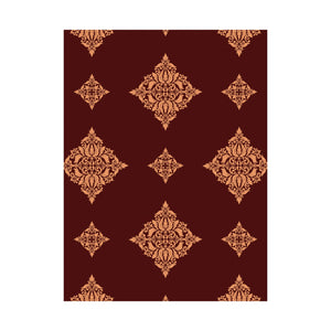 Damask Pattern 006 - 18 in x 24 in Matte Poster
