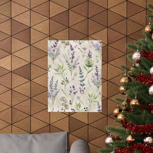 Folk Floral Pattern, French Inspired 02 - 18 in x 24 in Matte Poster