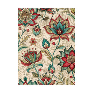 Folk Floral Pattern, Indian Inspired 10 - 18 in x 24 in Matte Poster