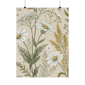 Wildflowers Pattern 157 - 18 in x 24 in Matte Poster