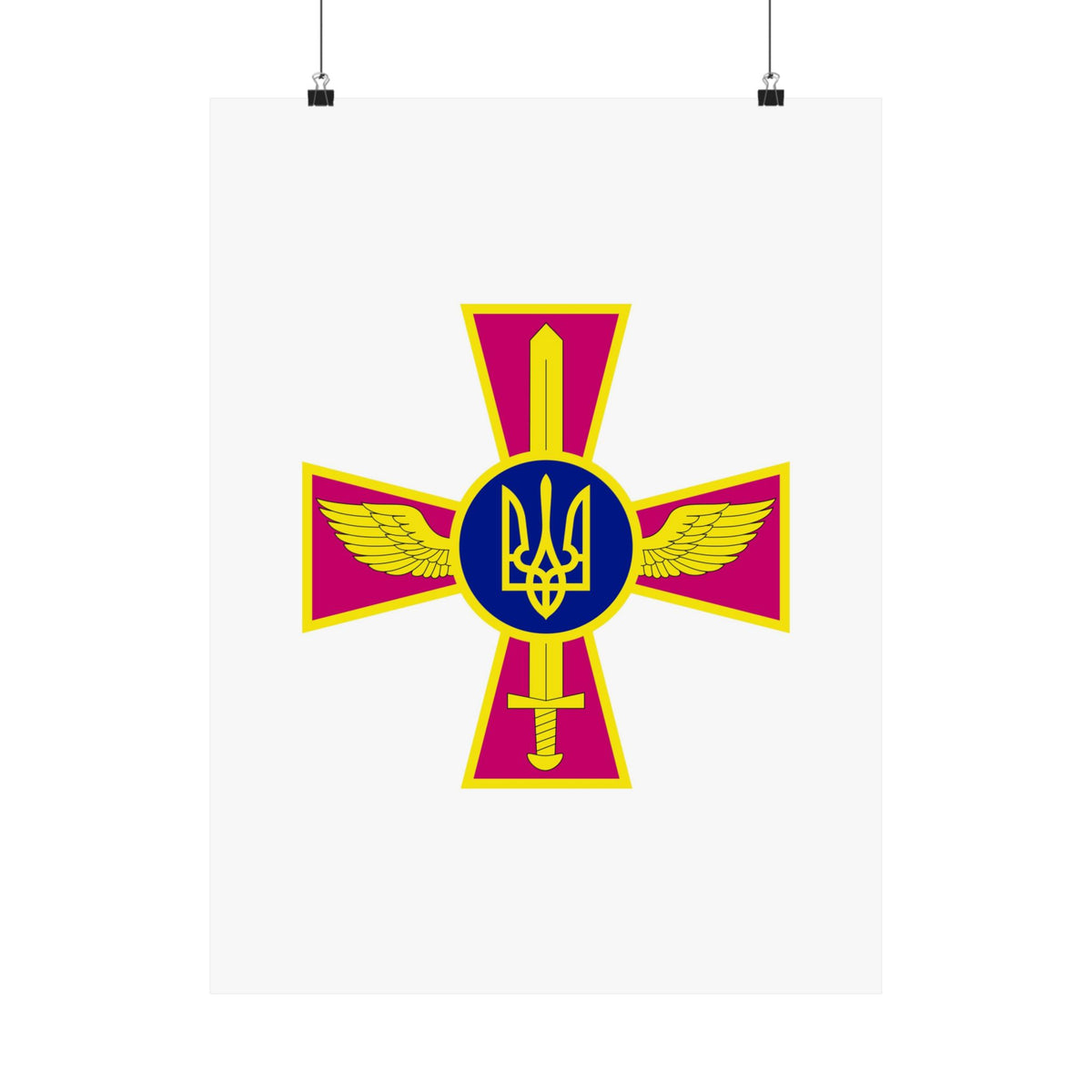 Ukrainian Air Force - 18 in x 24 in Matte Poster
