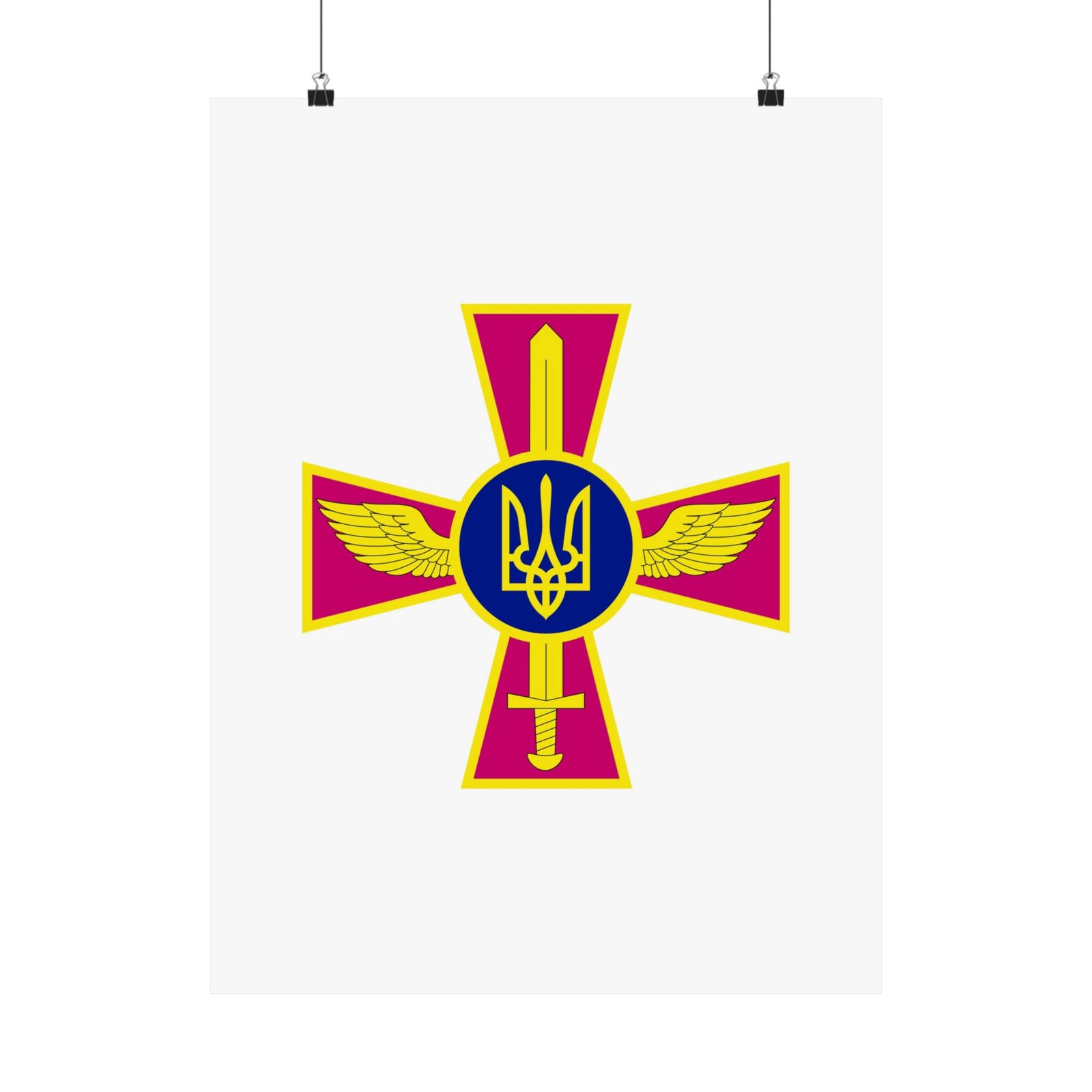 Ukrainian Air Force - 18 in x 24 in Matte Poster