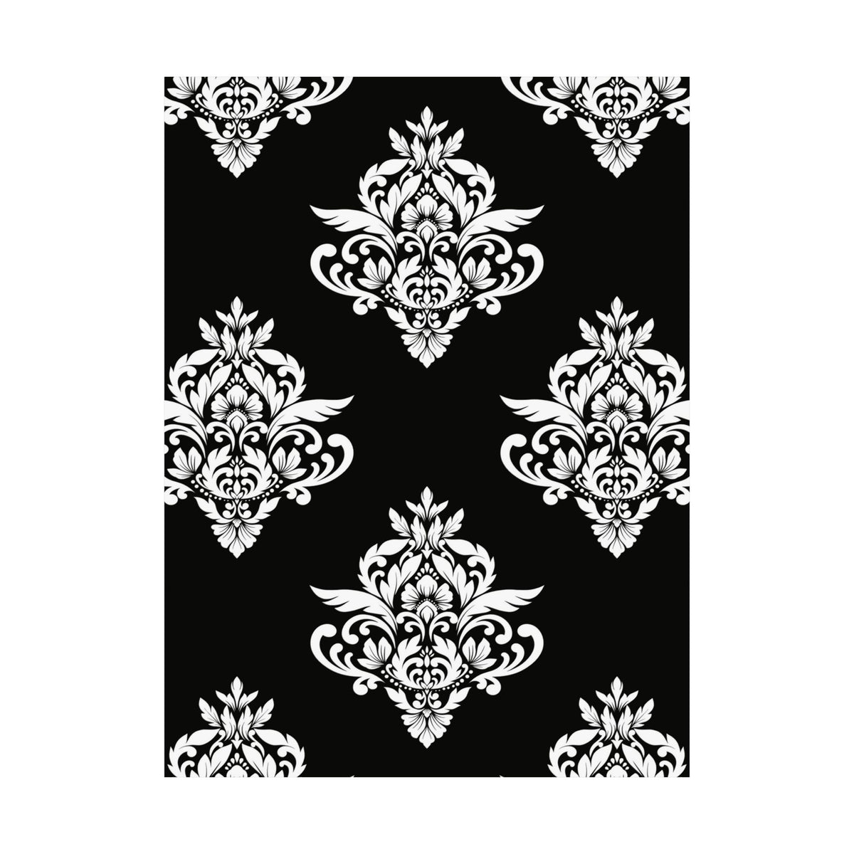 Damask Pattern 025 - 18 in x 24 in Matte Poster