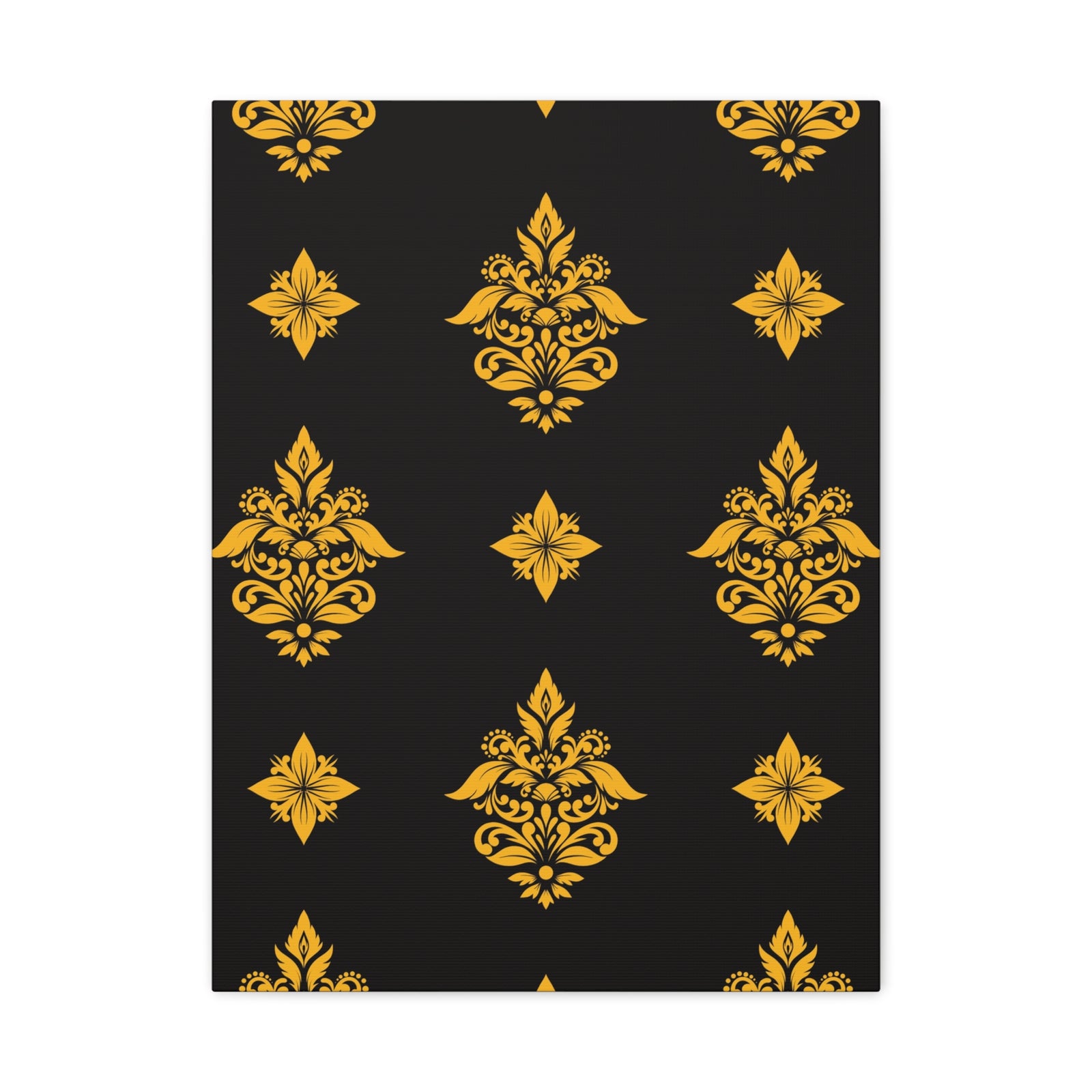 Damask Pattern 001 - 18 in x 24 in Matte Canvas, Stretched, 1.25 in