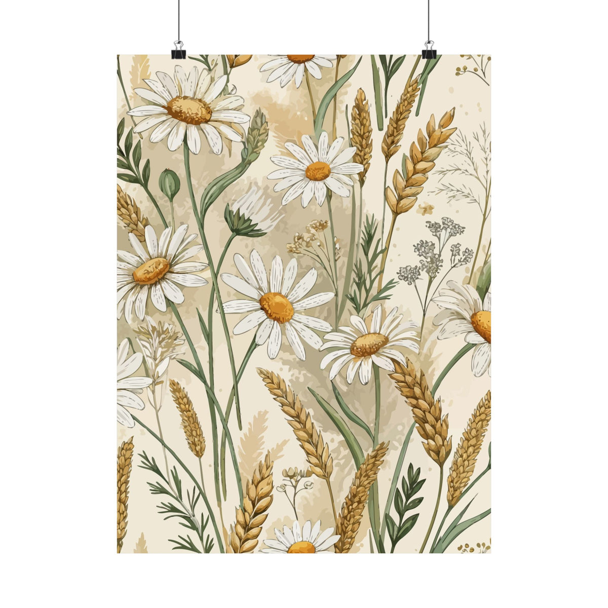 Wildflowers Pattern 131 - 18 in x 24 in Matte Poster