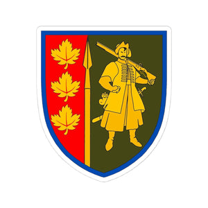 65th Mechanized Brigade (Ukraine) - 3" x 3" Kiss-Cut Sticker
