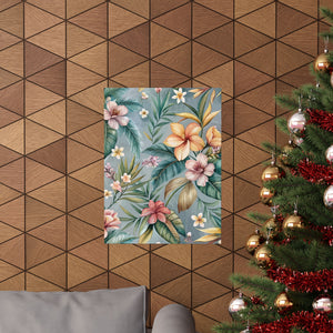 Folk Floral Pattern, Balinese Inspired 07 - 18 in x 24 in Matte Poster