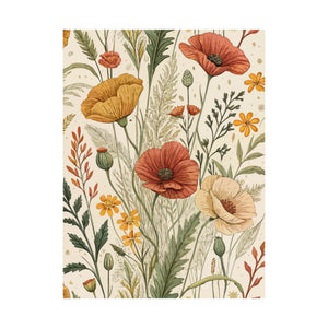 Wildflowers Pattern 008 - 18 in x 24 in Matte Poster