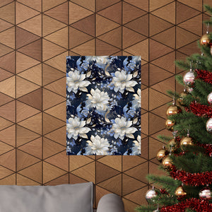 Nocturnal Bloom Pattern 008 - 18 in x 24 in Matte Poster